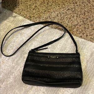 Kate Spade Black Glitter Crossbody Bag